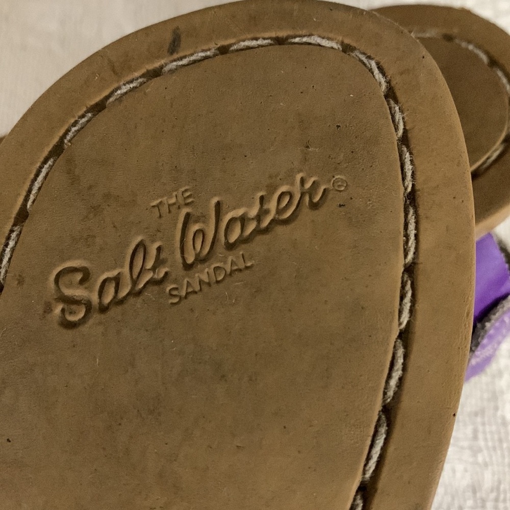 Gently loved Salt Water Purple Sandal - Picture 6 of 7